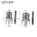 PVC Pipe Threader Kit 1/2" 3/4" PPR Threader Integrated Internal External Pipe Threading Tool Electric Drill Compatible Qme B3