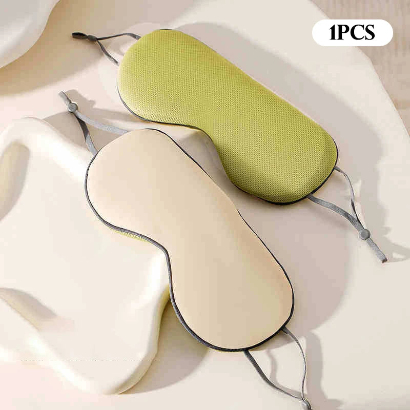 Weighted Gravity Eye Mask Comfortable Light-blocking Headband Deep Qme Beige 1