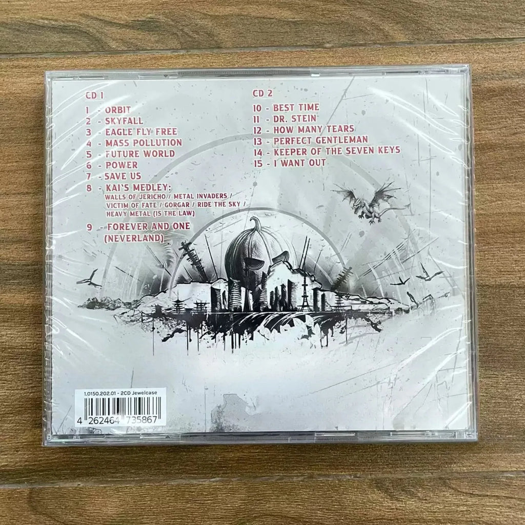 Heavy Metal Live Themed CD Album, Japanese Architecture & Pumpkin Art Cover, High-Fidelity Live Performance Media for Rock Fans Qme
