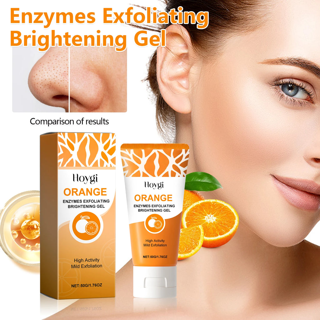 Enzymes Exfoliating Brightening Gel Salicylic Acid Blackhead Dead Skin Remover Cleansing Shrink Pores Brightening Delicate Skin Qme