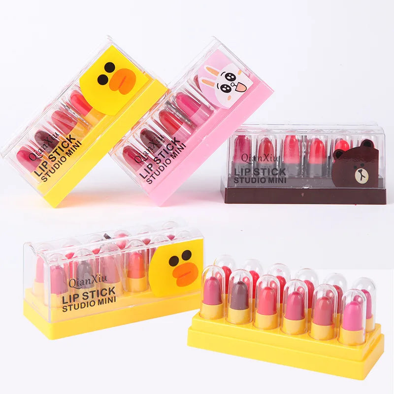 QIANXIU Cute Pet Lipstick Moisturizing Lip Balm Easy Apply Not Fade Qme