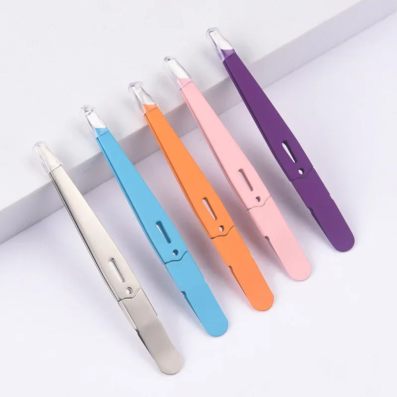 High-quality Eyebrow Tweezer Colorful Hair Beauty Fine Hairs Puller Qme