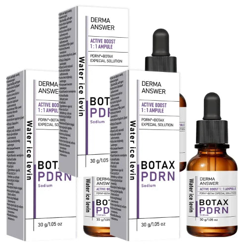 DERMA ANSWER Active Boost 1:1 Ampoule, PDRN & Botax Face Care Oil with Hyaluronic Acid & Niacinamide Qme Brown 30g