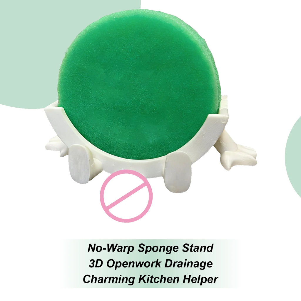 Sponge Holder Sink Funny Pee Design Rack Space-saving Dish Stand Home Qme