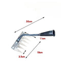 Steel Garden Weeding Rake Multi-use Agricultural Straw Hoe 5 6 Teeth Qme 6 Tines