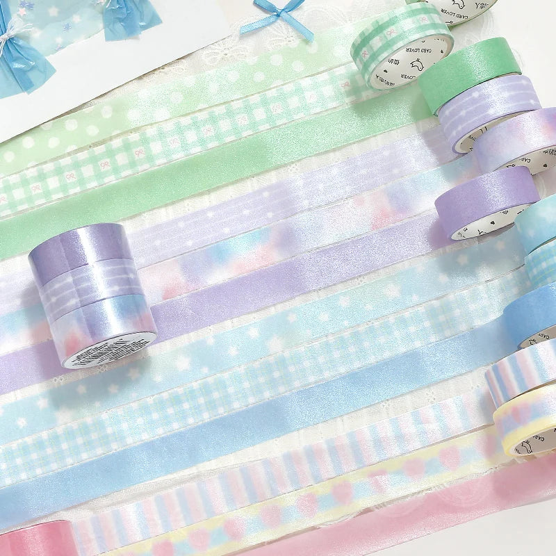 TIANZI 15mmx3m Cartoon Die-Cutting Masking Tape for Card Scrapbooking Stickers Journaling Creative Filmstrip Stationery Supplies Qme