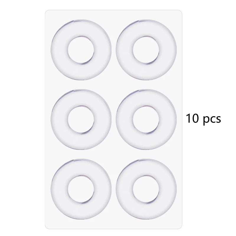 6 Patch/Pcs Gel Round Corn Patch High Heels Anti-Wear Foot Soft Pads Gel Material Wear-Resistant Washable Reusable Corn Patches Qme Transparent 10pcs China Mainland
