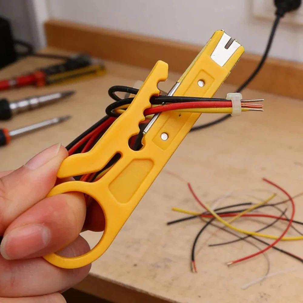 1PC Multi Cable Stripping Tool for RJ45 RJ11 Network Phone Stripping Wire Cutter Multi Tools Cut Line Multifunctional Hand Tools Qme