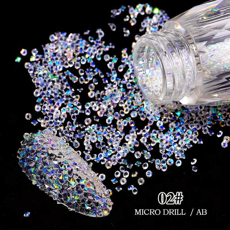 Fairy Micro Crystal Beads 3D Nail Art Accessories DIY Pixie Design Qme
