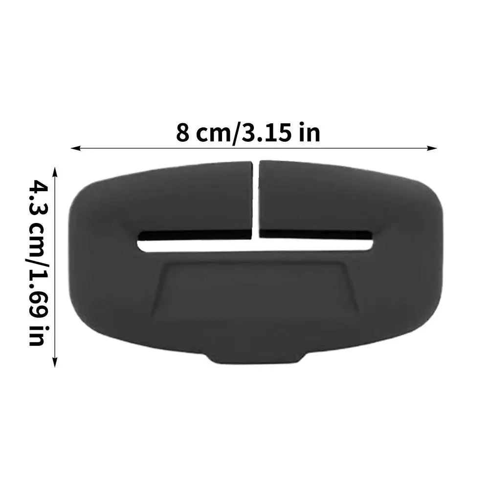 Seatbelt Clip Insert Seatbelt Silicone Locks Guard Auto Seat Strap Buckle Protector For Sedan SUV RV Truck Workshop Automotive Qme Black