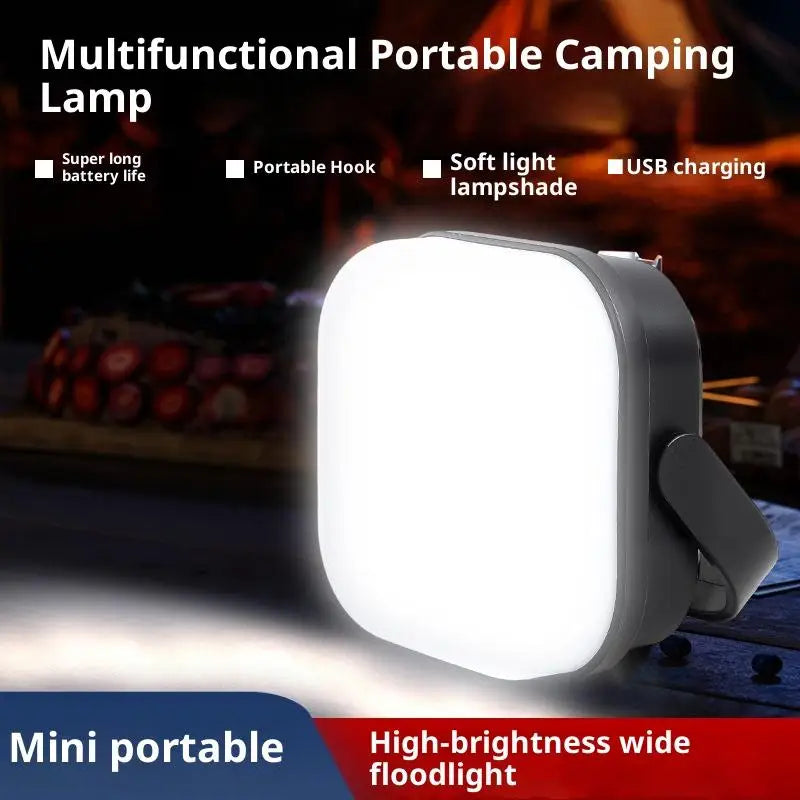 Super Bright MiniSolar Camping Lantern Rechargeable High Power Bank LED Tent Light Portable Work Repair Lamp Three Modes. Qme