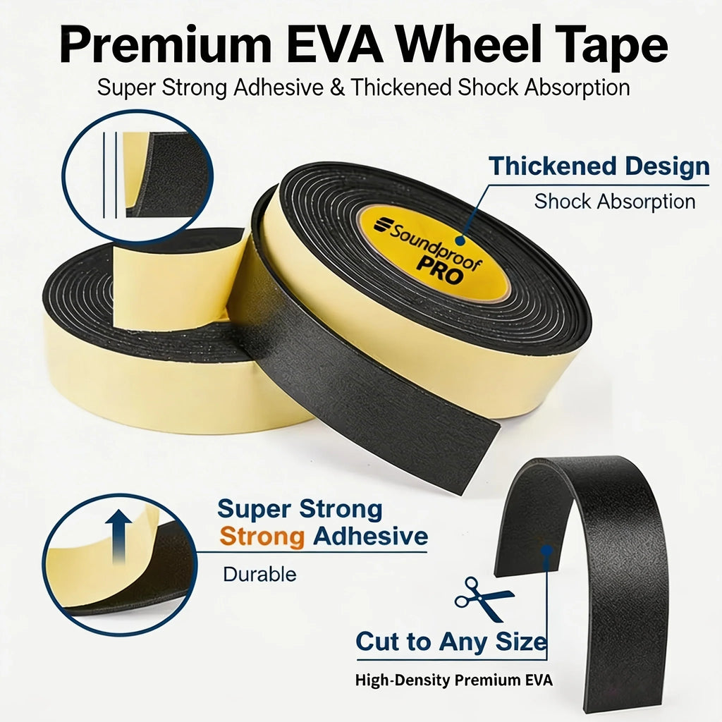 Luggage wheel mute sticker, shock-absorbing and wear-resistant protection sticker, strong adhesive anti peeling, can be freely Qme