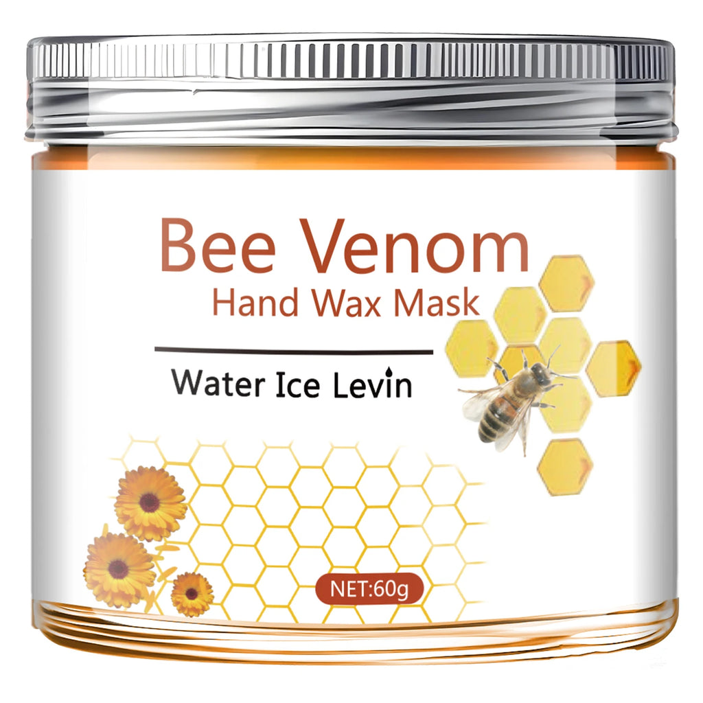 60g Bee Venom Chamomile Hand Mask, Natural Plant Ingredients, Physical Exfoliation Makes Hands and Feet Smoother, More Delicate, Moisturized, and Radiant, Suitable for Hands and Feet Qme 1 Piece 60g