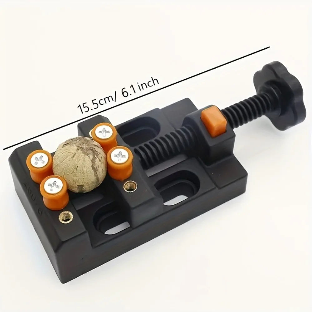 Mini Bench Vise Clamp, Adjustable Jaw Vice for DIY Crafts, Model Making, Jewelry & Woodworking Qme