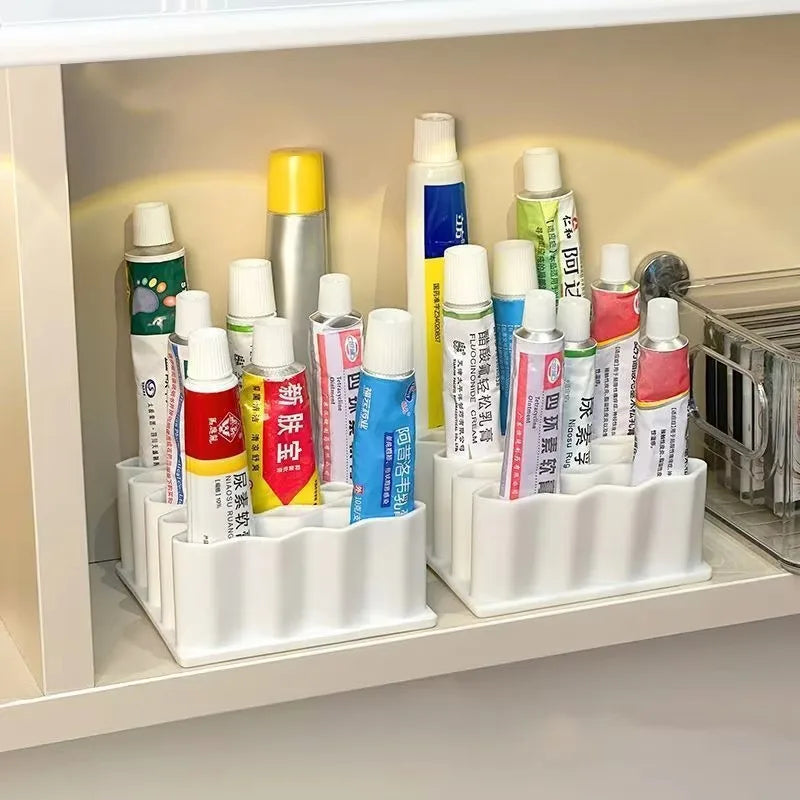 32 Slots Ointments Stand Multi-Compartment Medicine Storage Holder For Small Items Multi-purpose Cosmetics/Pen Storage Rack Qme