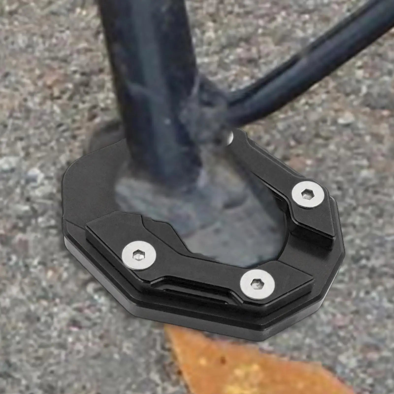 NEW Motorcycle Kickstand Pad Extender Foot Side Stand Motorcycle Kickstand Extension Support Plate Foot Side Stand Extension Pad Qme