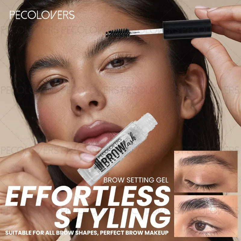 Transparent Eyebrow Gel Black Cap Shaping Waterproof Suitable Qme