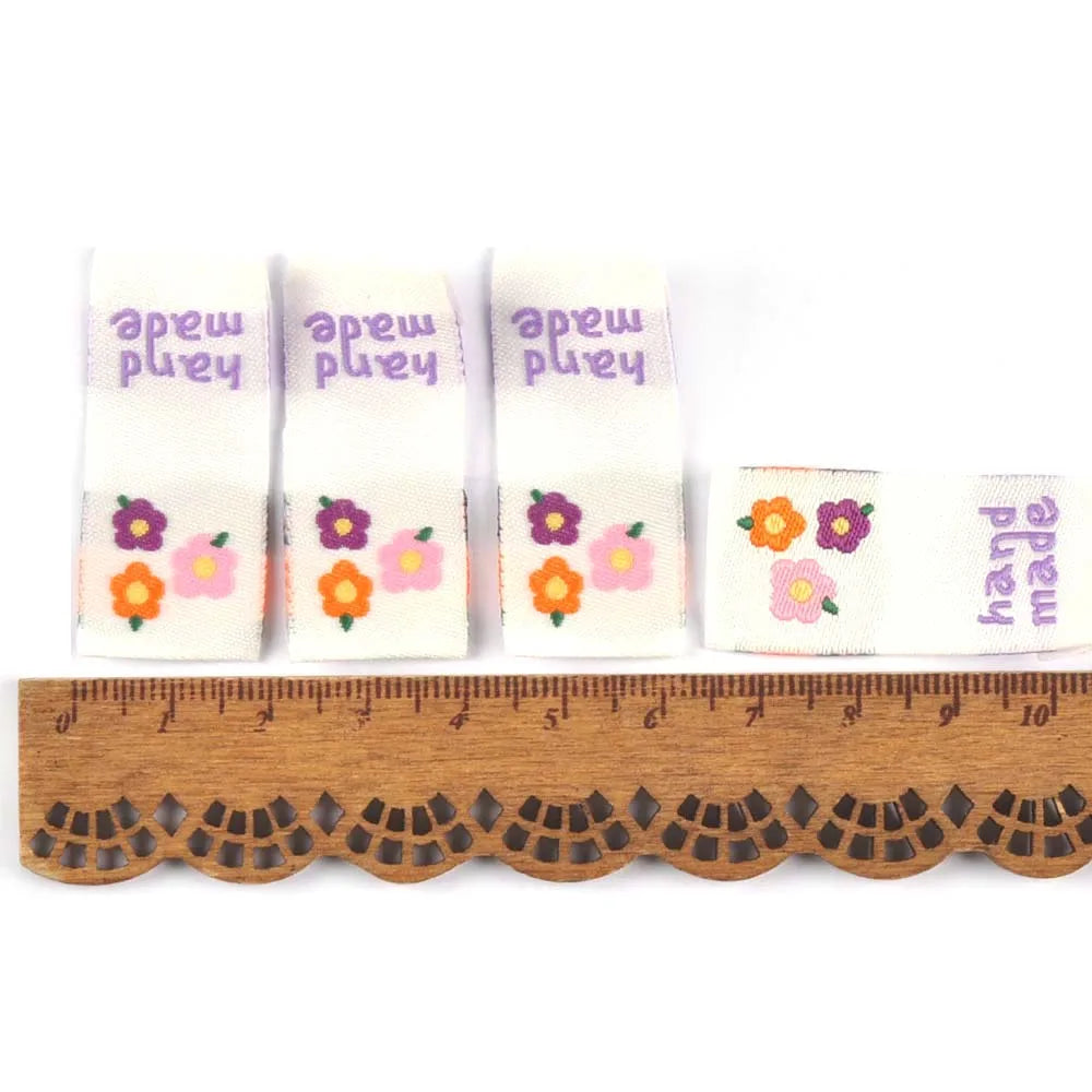50Pcs Cartoon Cake/Apple/Cheese Embroidery Labels For Sewing Garment Accessories DIY Bag Shoes Tags Crafts c3523 Qme 5