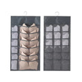 Space Saver Bag Bra Underwear Underpants Socks Wall Shelf Wardrobe Qme Grey