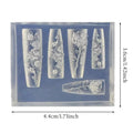 Flexible Silicone Nail Art Molds Rose Flower Charm Professional Qme one size