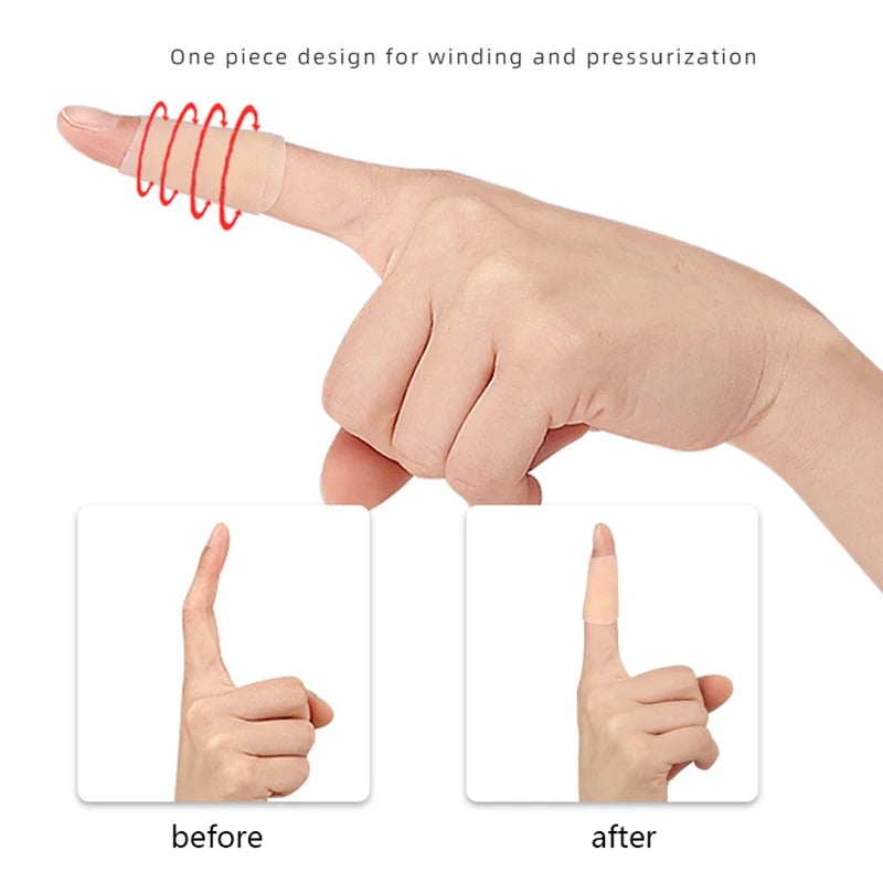 Finger Soothing Comfort Soft Bandage Breathable Silicone Protective Qme