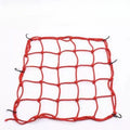 Motorcycle Luggage Net Bike 6 Hooks Hold Down Fuel Tank Luggage Mesh Web Styling High Quality moto adjustable Cargo Net Qme Red