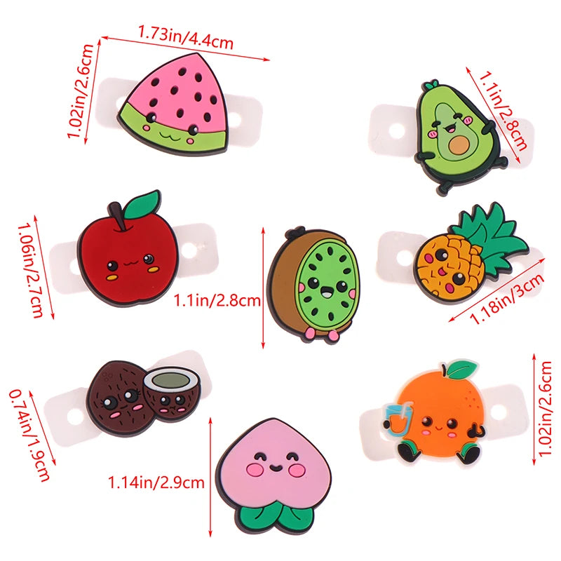 Lot Tennis Vibration Dampeners Accessories Cartoon Fruit Shape Racket Qme