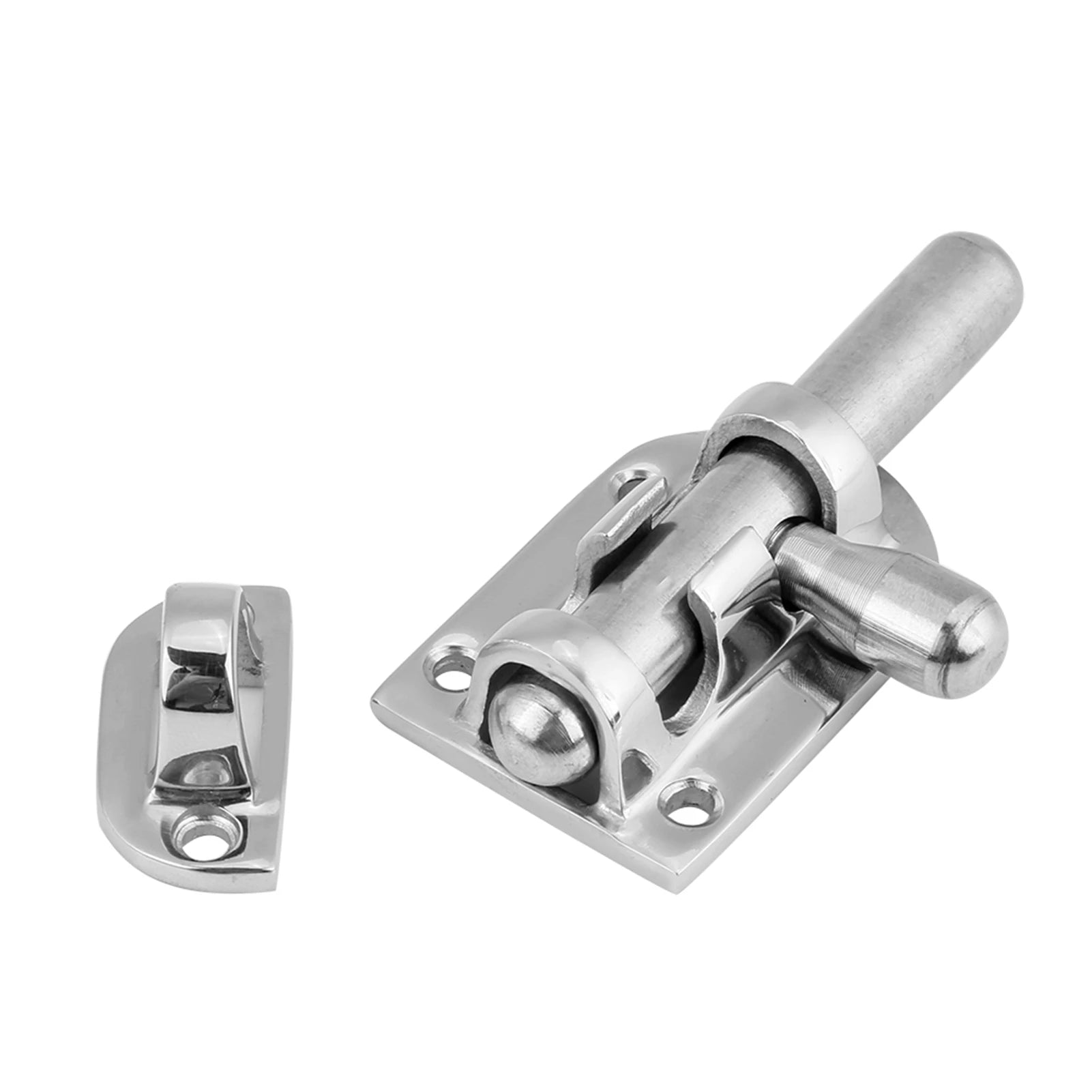 Marine Grade 316 Stainless Steel Slide Barrel Bolt 60/110mm Rustproof Door Latch Lock for Boat Yacht RV Home Hardware Qme
