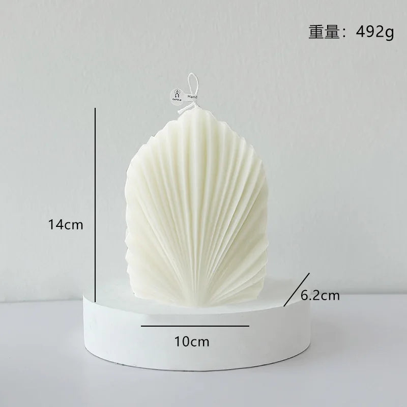 Nordic Minimalist White Scented Candle Atmosphere Home Decor Wedding Arrangement Cylinder Geometric Shape Fragrance Candle Qme H-0217