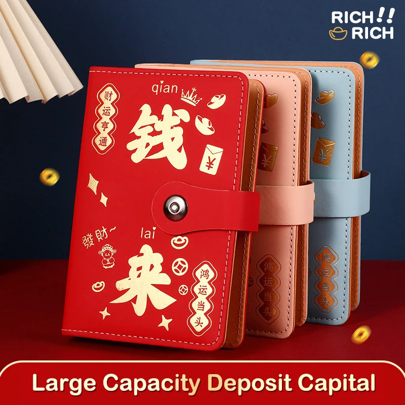 100 Envelopes Money Saving Reusable Children Challenge Notebook Qme