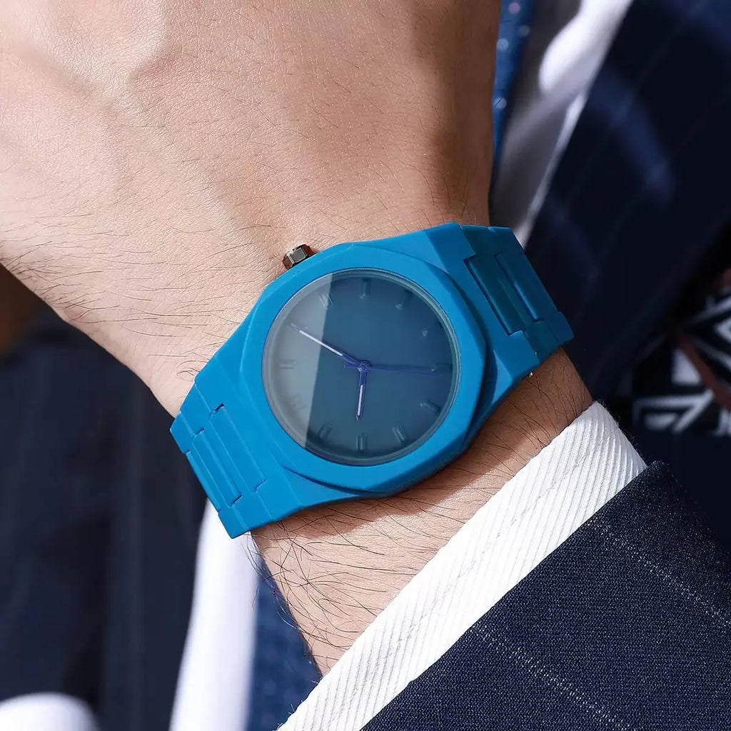 Watch Men's High-end Waterproof Women's Southeast Asia Middle East Qme blue