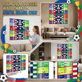 Soccer Event Wall Schedule Poster with Includes 2 Whiteboard Markers and 3 Flag Stickers Activity Background Decoration Props Qme as shown One Size