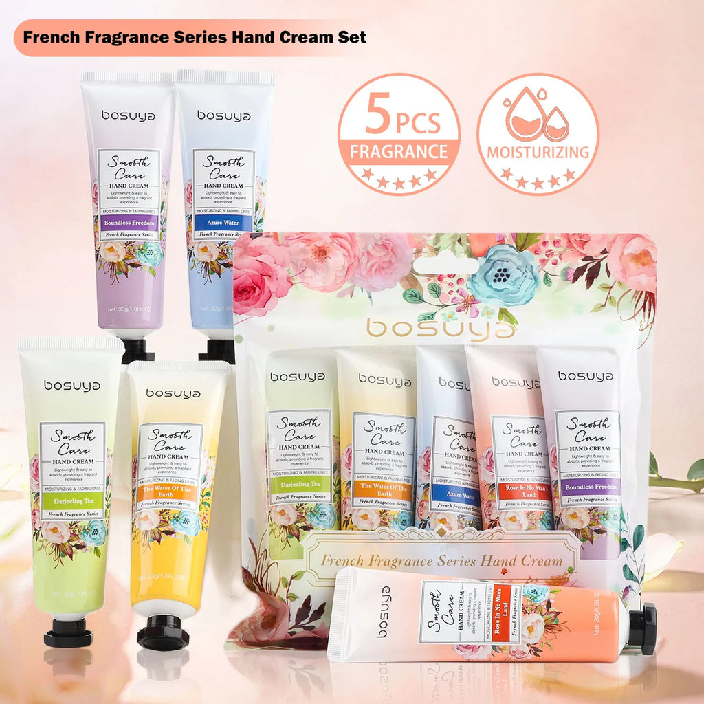 Floral Fragrance Hand Cream Moisturizing Water Locking Clear Easy Qme