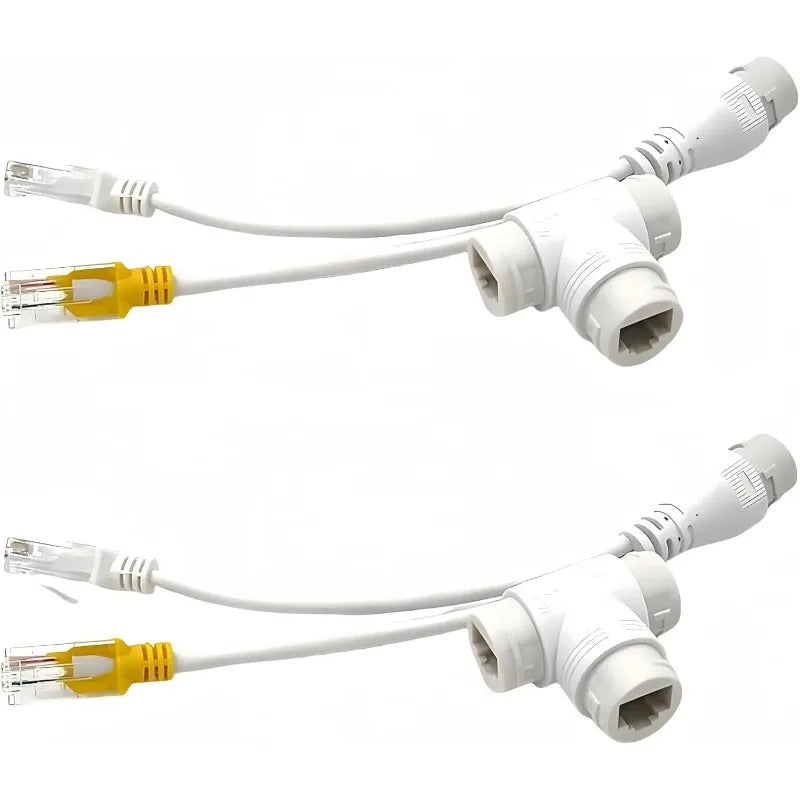 1PCS PoE Ethernet Splitter Switch Converter One Cable for 2 Cameras 5313AB Qme 1 Pair
