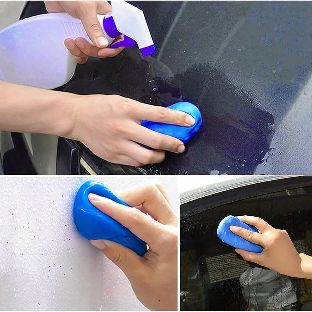 Blue Car Plasticine Car Detailing Cleaning Magic Clay Bar Auto Washing Super Clean Car Paint Maintenance Cleaning Supplies Qme