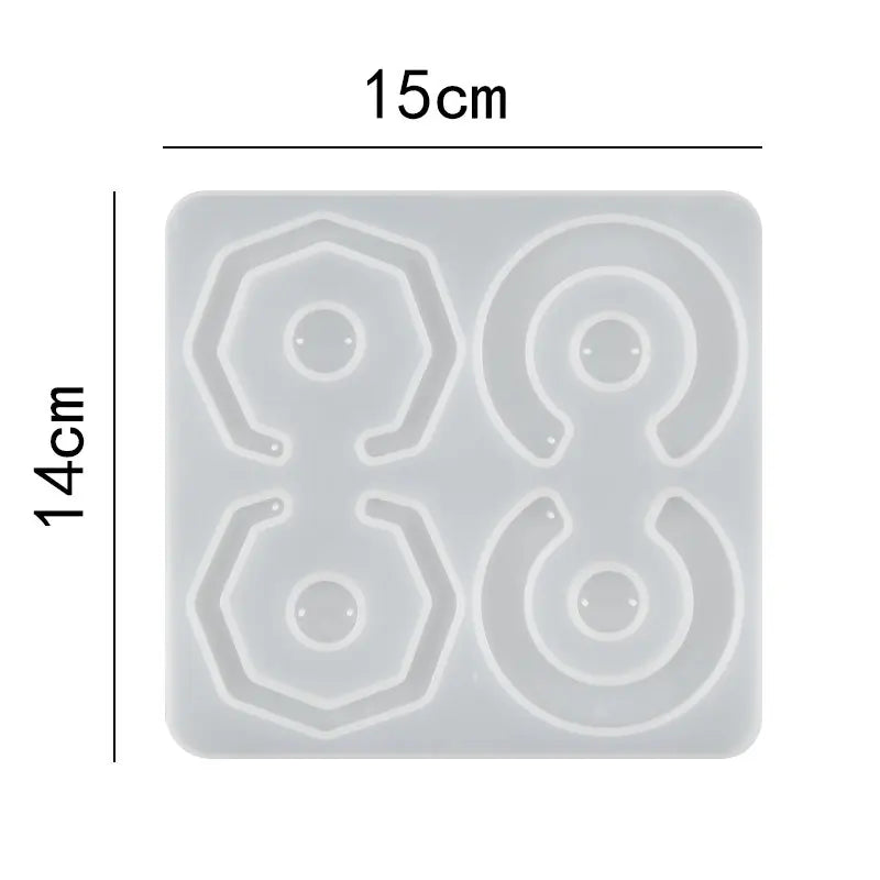 30 Styles Silicone Earring Pendant Resin Molds Jewelry Making Casting