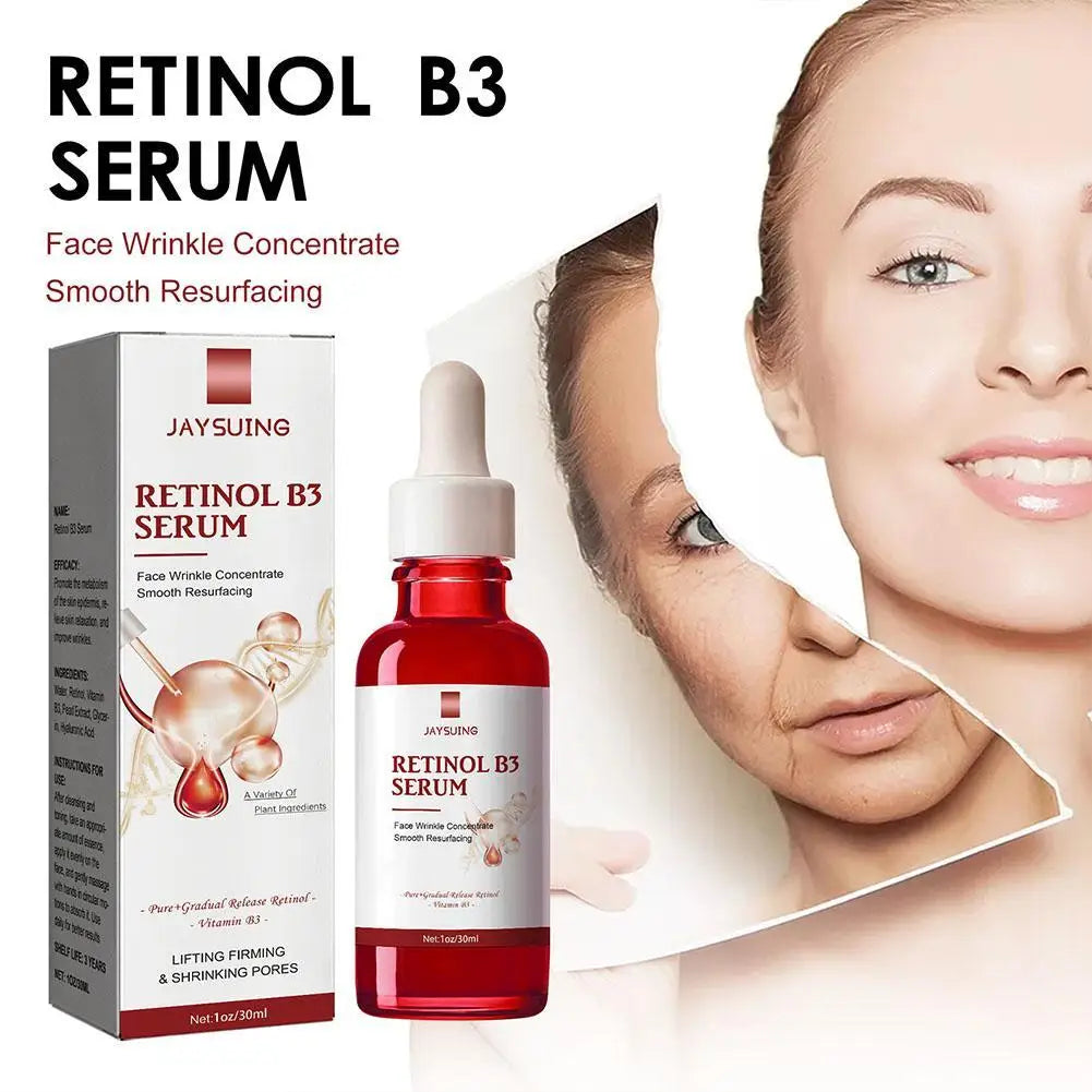 B3 Retinol Serum For Face With Hyaluronic Acid Minimize Wrinkles, Fine Lines Face Serum Instant Firming Lifting Liquid Skin Care Qme