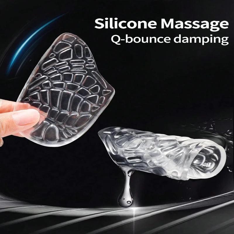 1 Pair Silicone Heel Cups Insoles Plantar Discomfort Women's Cushion Qme