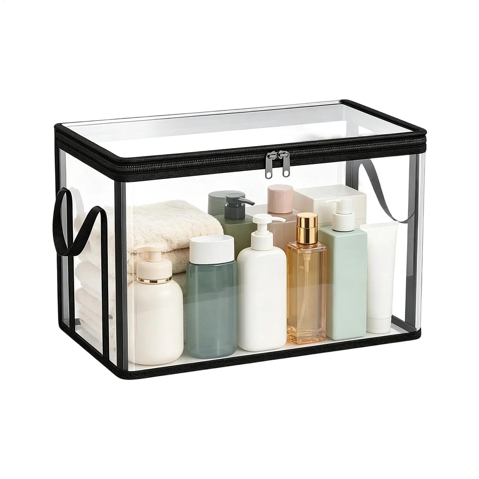 Clear Plastic Book Storage Box Heavy Duty Boxes Lids Collapsible Qme