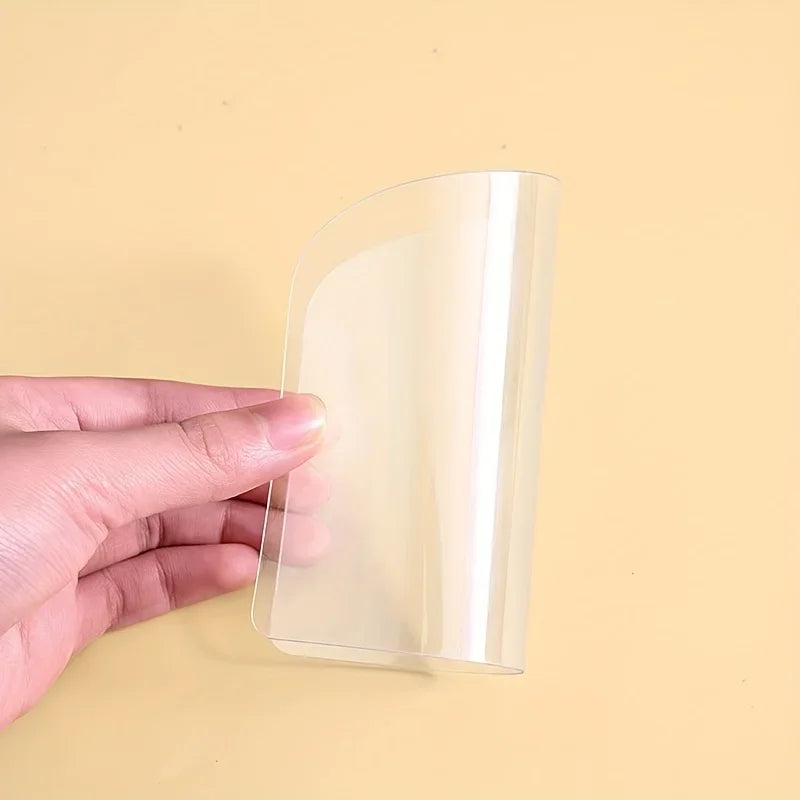 5pcs Transparent Plastic Curved Soft Scrapers, Cake Scrapers for DIY Baking and Cake Making - Kitchen Gadgets and Accessories Qme