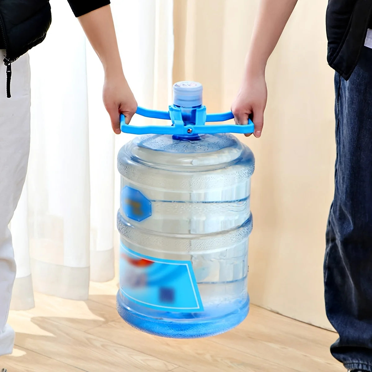 Barreled water pail carrying ring large bucket water handle mineral spring pure bucket water lift household thickening saves Qme