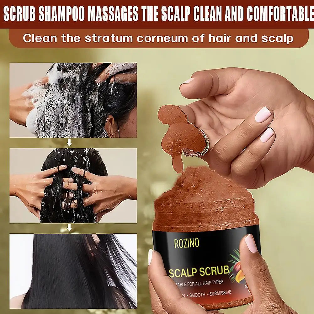 Scalp Scrub Deep Cleansing Hair Scrub For All Hair Types,Exfoliating Scalp Exfoliator For Oily Scalp Smooth & Soften Qme