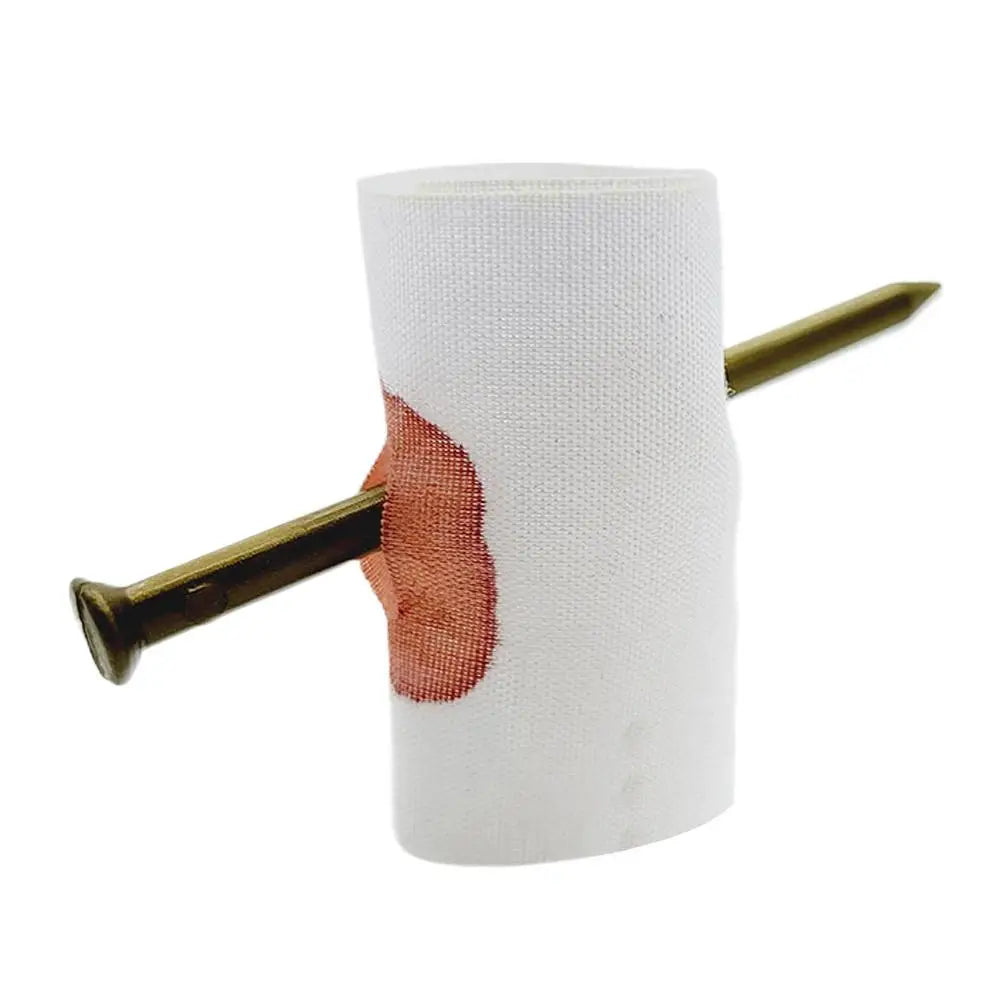 Fake Nail Through Finger Prank Toy Kids Novelty Magic Friend Halloween Scare Trick Joke Toy Practical Fool Jokes Gags Qme A