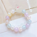 b13 Cute Resin Luminous Rabbit Beads Bracelet Fashionable Women's Girls Acrylic Cute Korean Bracelet Accessories Wholesale Qme mibai
