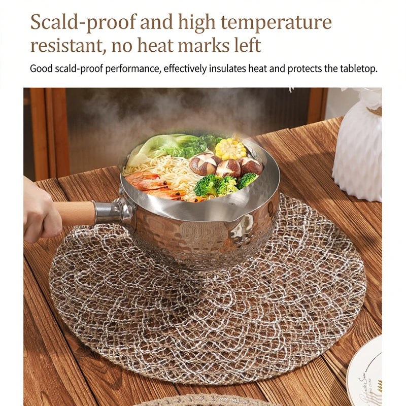 Heat-resistant Non-slip Table Mats Farmhouse Boho Dining Decor Qme