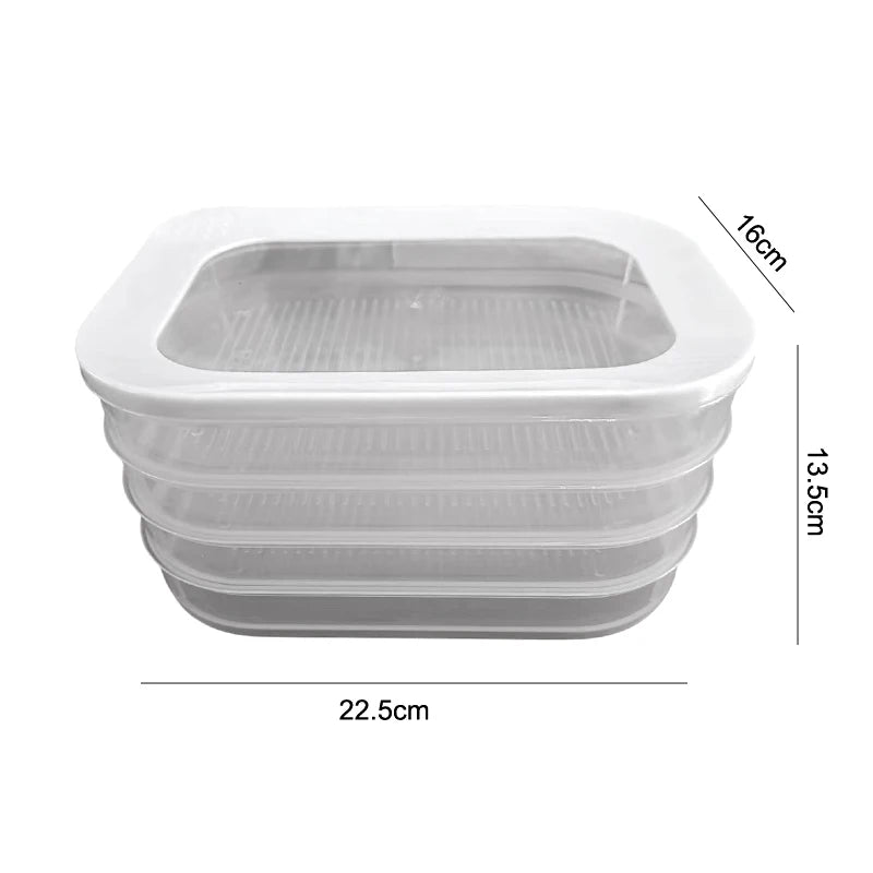 Deli Meat Bacon Cheese Meal Prep Container Fridge Stackable Cold Cuts Qme D