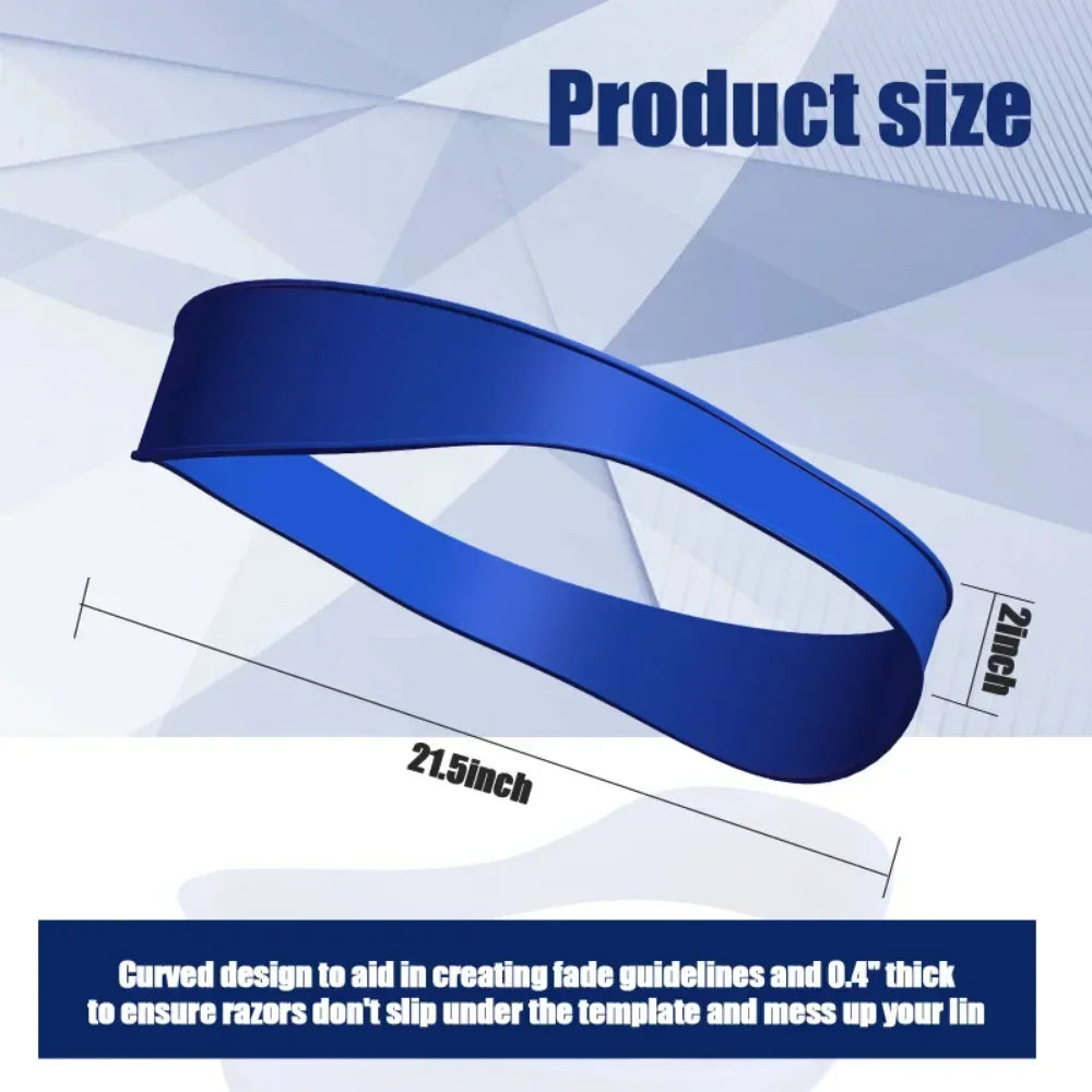 DIY Home Hair Trimming Haircuts Curved Headband Silicone Neckline Qme