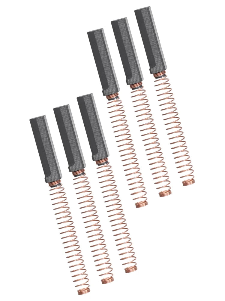 6pcs Carbon Motor Brushes W10380496 Replacement For Stand Mixer Models 4K45SS 5K5SS KSM150 KSM90 Qme
