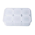 6 Compartment Food Storage Container Lid Refrigerator Fresh-keeping Qme 6grids 1storage box