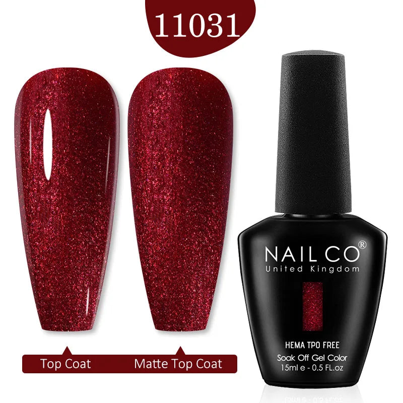 NAILCO Glitter Reflective Series Gel Nail Polish Nails Art Semi